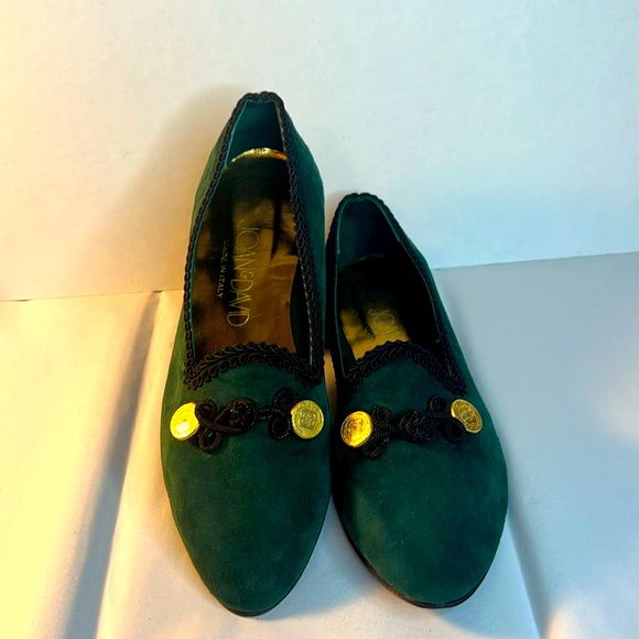 Vintage Joan & David Velvet Loafers - Picture 1 of 8